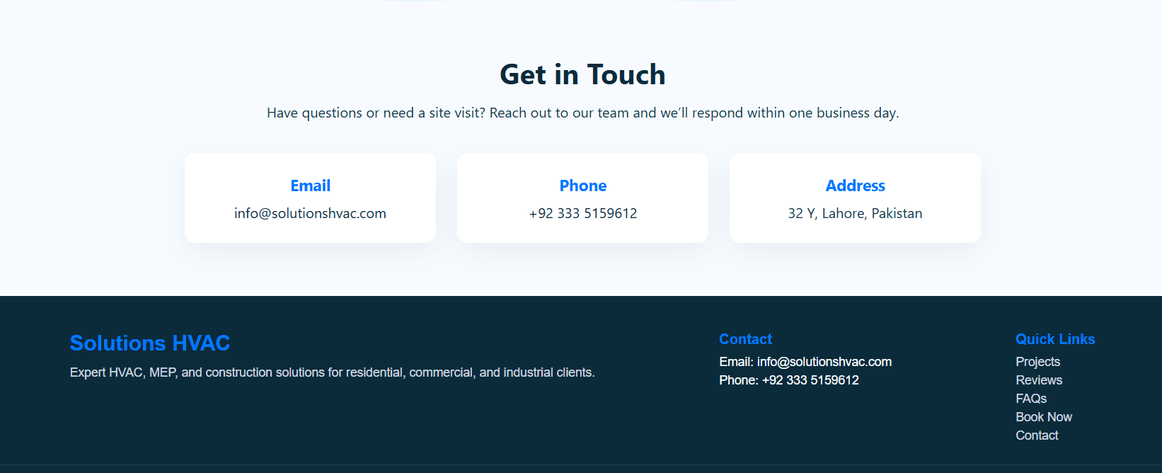 Solutions ContactForm